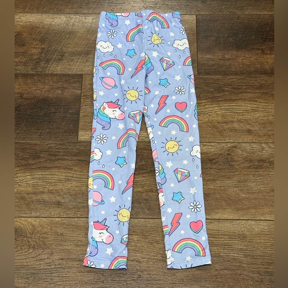 Mila & Rose Purple Rainbow Unicorn Leggings